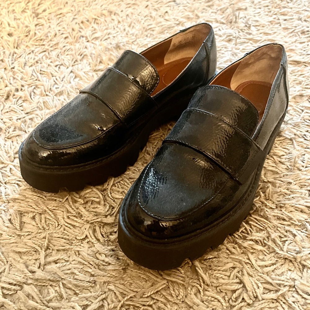 Chunky Black Loafers